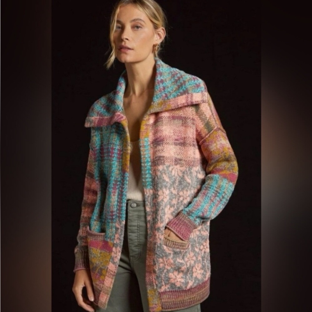 Multicolor Women's Cardigan Sweater by Anthropology - Picture 1 of 10